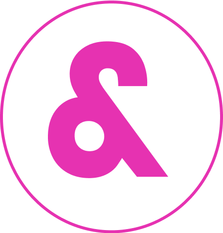 Pink ampersand